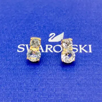 스와로브스키 귀걸이 크리스탈 심플 골드