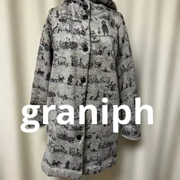 그라니프 granigh 푸우 보아 후드 부착 코트