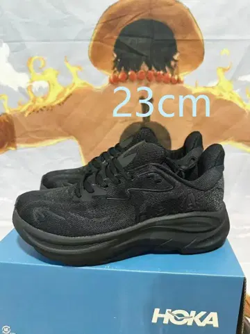 호카 오네오네 클리프톤 10 블랙 와이드 (2E) 23cm