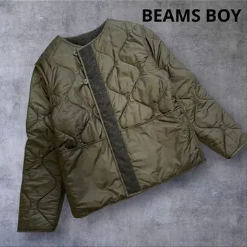 새상품급! BEAMS BOY 써모 충전솜 퀼트 리버서블 자켓