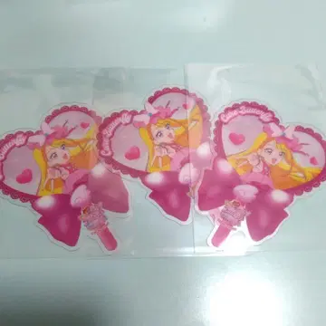 영화 너와 아이돌 프리큐어 너와 응원 부채형 클리어 카드 큐어 버터플라이