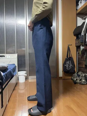 70s 빈티지 슬랙스 탈론 지퍼 플레어 팬츠