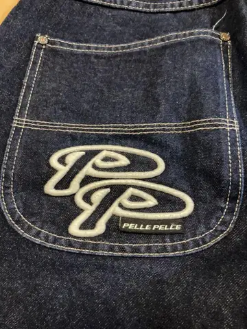 90s Pelle Pelle 데님 스트레이트 팬츠