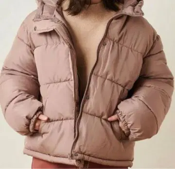 올리브 데 올리브 충전솜 후드 블루종 미사용 새상품