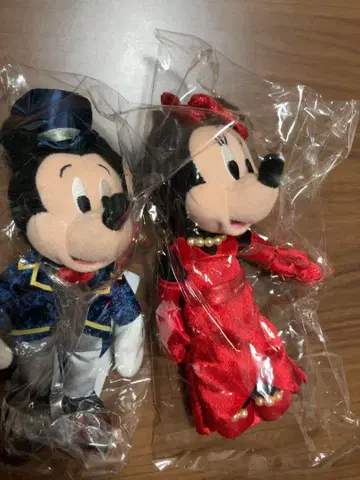미키 미니 봉제 인형 세트 배치 키링