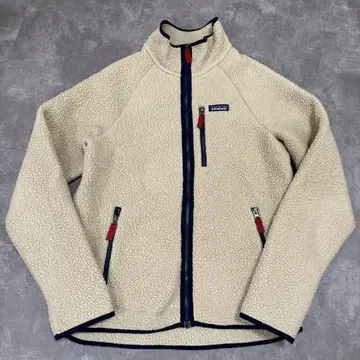 patagonia 플리스 자켓 크림색