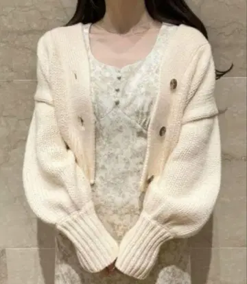 snidel Sustainable 로우 게이지 가디건
