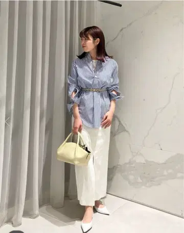 allureville 스트라이프 긴팔 셔츠