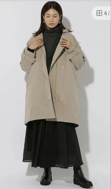 베이지 마운틴 파카 프론트 지퍼