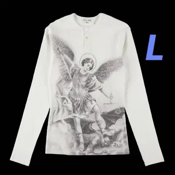 VALLAD 헨리 넥 L/S 화이트 써멀 L