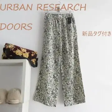 새상품 어반 리서치 DOORS 꽃무늬 쉬폰 팬츠 M