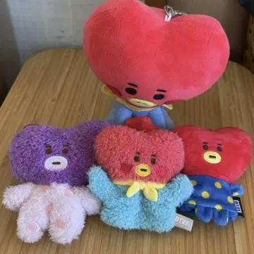 BT21 봉제 인형 마스코트 4개 세트