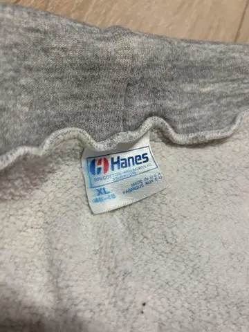 80s Hanes 지퍼 후드티 멜란지