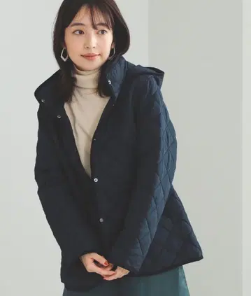 타임세일 [ 새상품 미사용 ] 퀼팅 후드 블루종 네이비 S사이즈