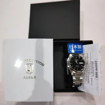 미사용 새상품! 일본제 로걸 남성용 워치 블랙 다이얼 후지 프레시젼 재팬