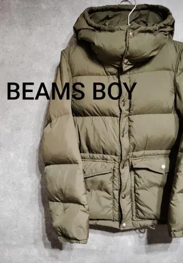 BEAMS BOY 빔즈 보이 다운 자켓 프리 사이즈 새상품급 그린