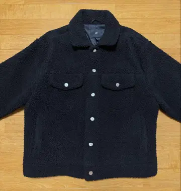 H&M 블랙 플리스 자켓
