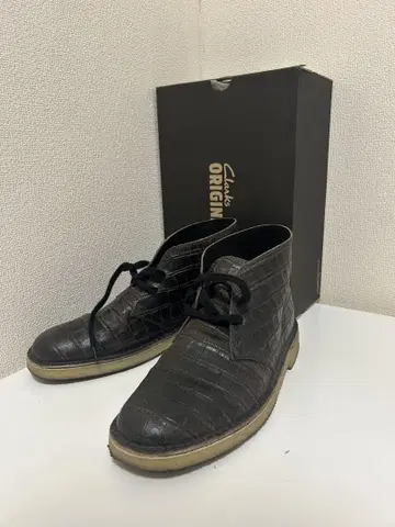 Clarks DesertBoot BlackCrocodileDistress