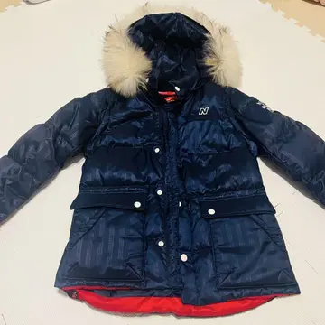 [ 인기 ] NB 뉴발란스 네이비 다운 자켓 후드 부착