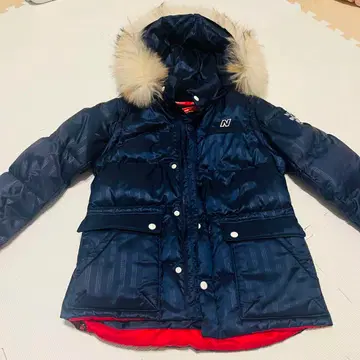 [ 인기 ] NB 뉴발란스 네이비 다운 자켓 후드 부착