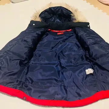 [ 인기 ] NB 뉴발란스 네이비 다운 자켓 후드 부착