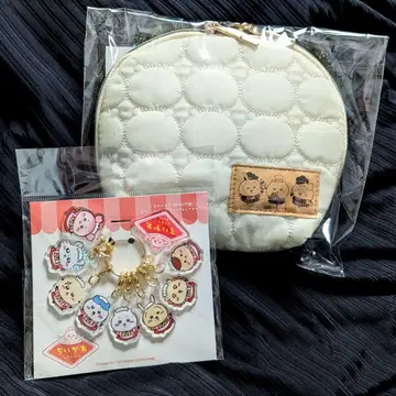 코코스 치이카와 퀼팅풍 파우치 치이카와 레스토랑 아크릴 참
