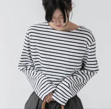 HEILIS 베이직 보더 긴팔