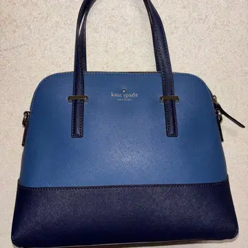 미사용품 kate spade 핸드백 파랑과 네이비 2way 숄더 포함