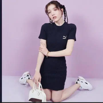 LILY BROWN x PUMA 리브 드레스 네이비 반팔