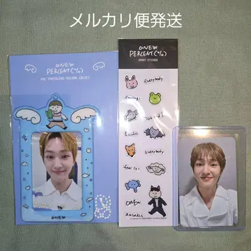 ONEW 온유 PVC 포토카드 홀더 스티커 팝업 트레이딩 카드