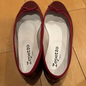 레페토 빨간색 발레 슈즈