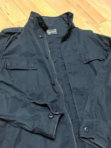 BEAMS 블랙 밀리터리 자켓