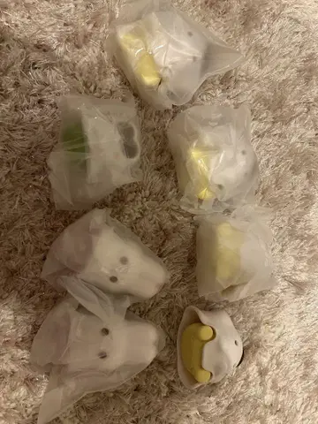 동물 얼굴 캡슐 토이 6개 세트