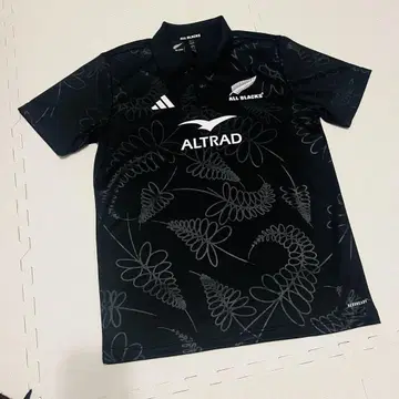 [ 미사용 ] adidas ALL BLACKS 블랙 플라워 패턴 L