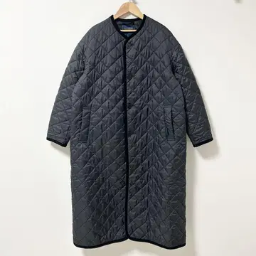 LAVENHAM 롱 퀼팅 코트 블랙 38