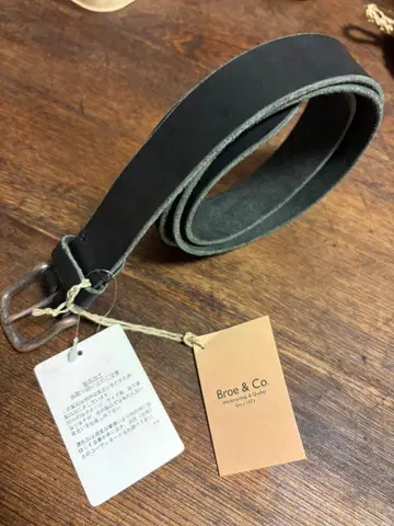미사용 새상품 Broe & Co OLD NICKEL BELT 30mm