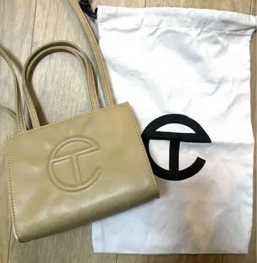 telfar 스몰 쇼핑백 cream