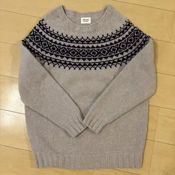 새상품급 MORRIS & SONS 노르딕 무늬 스웨터