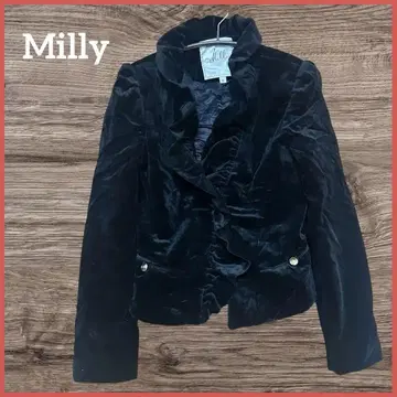 특가 [새상품급] Milly 블랙 벨벳 자켓 사이즈 6
