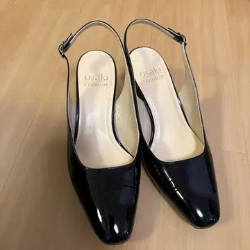 osaki 블랙 슬링백 펌프스 24cm