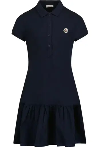 [ MONCLER ] 네이비 반팔 폴로 셔츠 원피스