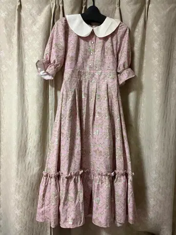 시마무라 아오키 미사코 NINA'S 콜라보 원피스 M (핑크)