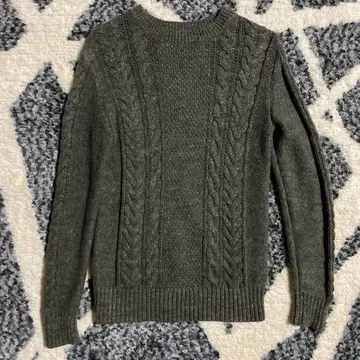 GAP 그린 피셔맨 니트 그린 스웨터 코튼 100%