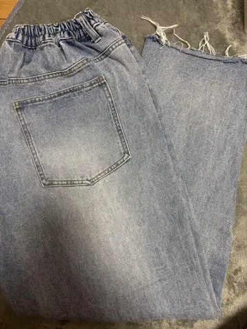 슬릿 데님 팬츠