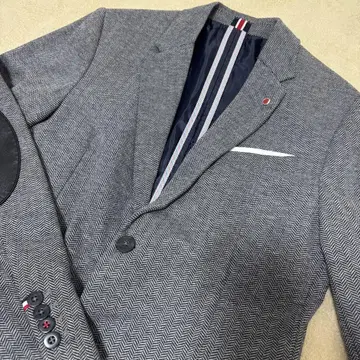 미사용품 ZARA MAN 자라 그레이 헤링본 테일러드 자켓