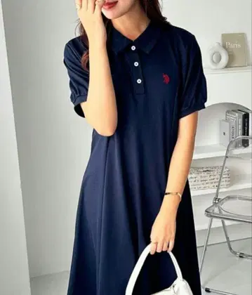 U.S. POLO ASSN. 폴로 카라 원피스 새상품