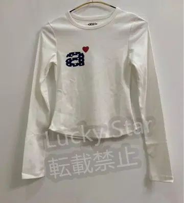 aeae 화이트 긴팔 티셔츠