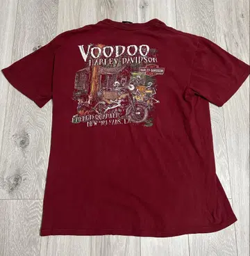 Harley-Davidson Voodoo T셔츠 XL 버건디