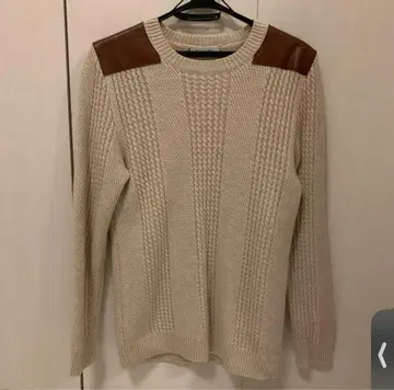 루이 W. A.P.C. 니트 스웨터 크림색