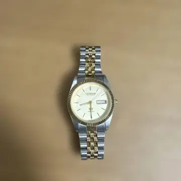 Citizen 실버 골드 시계